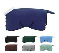 vidaXL Manta para Caballo Azul Marino 135 cm Forro Polar, Equipo Ecuestre Moderno, Manta térmica para Caballos, Resistente al Clima, Cubierta Ajustable, Forro Polar