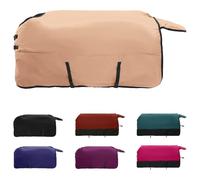 vidaXL Manta para Caballo Capuchino 105 cm Poliéster, Manta Moderna, Impermeable, para Caballos, Cubierta cálida, para Exteriores, Accesorios de Montar