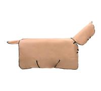 vidaXL Manta para Caballo Capuchino 135 cm Poliéster, Manta Moderna, Impermeable, para Caballos, Cubierta cálida, para Exteriores, Accesorios de Montar