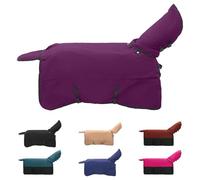 vidaXL Manta para Caballo Verde Oscuro y Negro 115 cm Poliéster, Manta Moderna, Impermeable, para Caballos, Cubierta cálida, para Exteriores, Accesorios de Montar