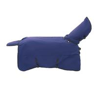 vidaXL Manta para Caballo Verde Oscuro y Negro 95 cm Poliéster, Manta Moderna, Impermeable, para Caballos, Cubierta cálida, para Exteriores, Accesorios de Montar