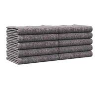 vidaXL Manteles de Mudanza Absorbentes de Sonido Gris Paquete de 10 Resistente Poliéster Algodón Acabado Texturizado Aislante Genial para Mudanzas y Almacenamiento Protegiendo Muebles