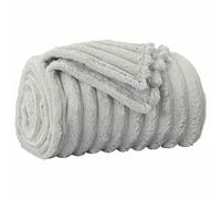 vidaXL Mantitas de Sofá 6 pcs Gris 150 x 130 cm Lana, Manta cómoda, de Felpa Ligera, fácil de Llevar, Decorativa para Sala y Dormitorio, Confort