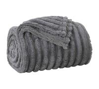 vidaXL Mantitas de Sofá 6 pcs Gris Oscuro 200 x 150 cm Lana, Manta cómoda, de Felpa Ligera, fácil de Llevar, Decorativa para Sala y Dormitorio, Confort