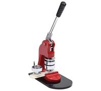 vidaXL Máquina de Chapas con Cortador Circular Perforadoras para Hacer Pin Insignias Cintas Porta Llaves Espejo Juego de Troqueles 37 mm