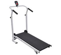 vidaXL Mini cinta andadora plegable negra 93x36 cm