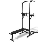 Vidaxl Máquina De Musculación Power Tower Con Banco De Abdominales - Aparato De Musculación MKP