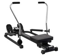 vidaXL Máquina de Remo Resistencia Hidráulica 5 Niveles Entrenador de Cardio Aparato Gimnasio Casa Tonificar Músculos Brazos Hombros Ejercicios