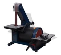 vidaXL Máquina Lijadora de Banda y Disco Inclinable 300W Herramienta Pulidora