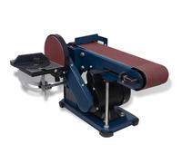 vidaXL Máquina Lijadora de Banda y Disco Inclinable 375W Herramienta Pulidora