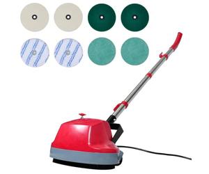 vidaXL Máquina limpiasuelos pulidora con Cabezal Doble 5 en 1