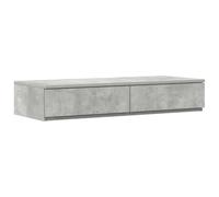 vidaXL Marco de Cama con Almacenamiento Gris Concreto 90X200 cm Madera de Calidad Amplios Cajones Diseño Moderno Montaje Sencillo Muebles de Dormitorio Interior Contemporáneo Soluciones Elegantes y P