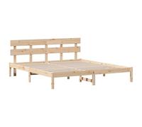 vidaXL Marco de Cama con Cabecera 180x200 cm de Pino Macizo