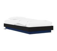 vidaXL Marco de cama con LED de roble negro, 80 x 200 cm, madera de ingeniería,