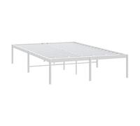 vidaXL - Marco de Cama de Metal (135 x 190 cm, Cama Doble, Mueble de Dormitorio, Cama de invitado, Cama, Marco de Cama de Metal, somier, Cama de Metal