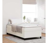 vidaXL Cama Box Spring Tela de Pana Crema 100x200 cm