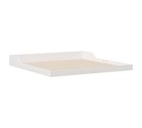 vidaXL Marco de Cama Plataforma Blanco 200 x 220 cm de Madera de Pino Maciza, Ideal para Interiores. No Necesita somier. Tiene un Estilo Moderno, se Monta fácil con un Destornillador y Llave, y su di