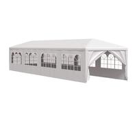 vidaXL Marquesina de Jardín 3x12 m Blanca Toldo Carpa Tienda Fiesta Exterior