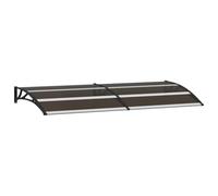 vidaXL Marquesina de Puerta PC Negro 200x75 cm