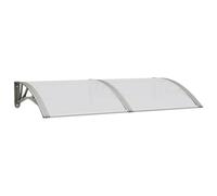 vidaXL Marquesina de Puerta policarbonato Gris 150x75 cm