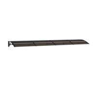 vidaXL Marquesina de Puerta policarbonato Negro 350x75 cm