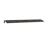 vidaXL Marquesina de Puerta policarbonato Negro 350x80 cm, marquesina de Puerta, pérgola de Puerta de Entrada, toldo de Puerta, marquesinas de Puerta