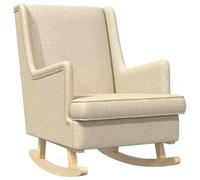 vidaXL Mecedora Crema 62 x 80 x 85 cm Tela