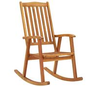 vidaXL Mecedora Silla Sillón Patio Jardín Exterior Hogar Salón Comedor Habitación Porche Balancín Suave Estable Madera Maciza de Acacia