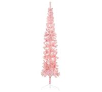 vidaXL Medio Árbol de Navidad Artificial con Soporte Decoración Adorno Luz Iluminación Vacación Festival Fiesta para Familiares Rosa