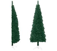 vidaXL Medio Árbol de Navidad Artificial con Soporte Verde Sala Plaza Navideño Entrada Adorno Casa Bodas Terraza Decoración Habitación 180 cm