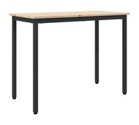 vidaXL Mesa 100 x 50 x 77 cm Madera Ingenierizada y Acero, Mesa y versátil, ajustable , , para tu sala y escritura