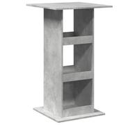 vidaXL Mesa Alta Bar con almacenaje Madera Gris hormigón 60x60x102 cm, Mesa de Bar, mesita de Bar, Mesa Alta de Cocina, mesas de Bar, Mesa de Pub