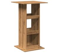 vidaXL Mesa Alta Bar con almacenaje Madera Roble artisian 60x60x102 cm, Mesa de Bar, mesita de Bar, Mesa Alta de Cocina, mesas de Bar, Mesa de Pub