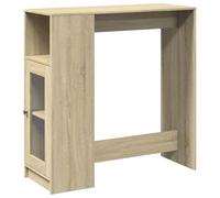 Mesa alta bar con estantes madera roble Sonoma 101x40x103,5 cm