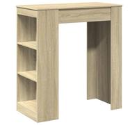 Mesa alta bar con estantes madera roble Sonoma 95x47x103,5 cm