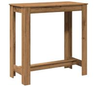 vidaXL Mesa Alta Bar Madera ingeniería Roble artisian 102x50x103,5 cm, Mesa de Bar, mesita de Bar, Mesa Alta de Cocina, mesas de Bar, Mesa de Pub