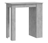 Vidaxl mesa alta con estante almacenaje gris hormigón 102x50x103,5 cm