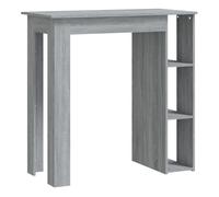 Vidaxl mesa alta con estante gris sonoma 102x50x103,5 cm