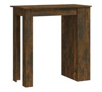 Vidaxl mesa alta con estante roble ahumado 102x50x103,5 cm
