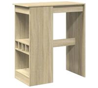 vidaXL Mesa Alta con estantes Madera Roble Sonoma 90x47,5x103,5 cm