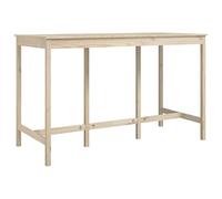 vidaXL Mesa Alta de Bar Bistró Comedor Fiesta Patio Jardín Parque Mueble Desayuno Cocina Sala Salón Estar Festival Madera Maciza de Pino
