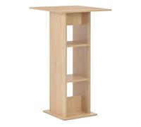 vidaXL Mesa de Bar Madera Roble 60x60x110 cm Mesita Mesilla Elevada Alta Mueble Mobiliario Auxiliar Comedor Pub Estanterías Consola