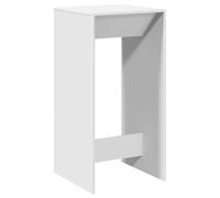 Mesa Alta De Bar Madera De Ingeniería Blanca 51x50x103,5 Cm Vidaxl