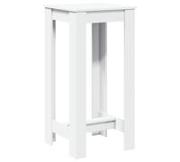 Mesa Alta De Bar Madera De Ingeniería Blanca 51x50x103,5 Cm Vidaxl