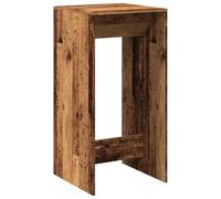 vidaXL Mesa Alta de Bar Madera de ingeniería Envejecida 51x50x103,5 cm