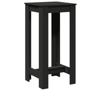 vidaXL Mesa Alta de Bar Madera de ingeniería Negra 51x50x103,5 cm, Mesa de Bar, mesita de Bar, Mesa Alta de Cocina, mesas de Bar, Mesa de Pub