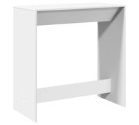 vidaXL Mesa Alta de Bar Madera ingeniería Blanca 102x50x103,5 cm