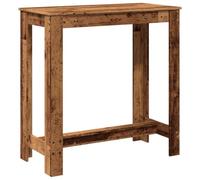 vidaXL Mesa Alta de Bar Madera ingeniería Envejecida 102x50x103,5 cm, Mesa de Bar, mesita de Bar, Mesa Alta de Cocina, mesas de Bar, Mesa de Pub