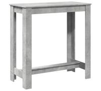 vidaXL Mesa Alta de Bar Madera ingeniería Gris hormigón 102x50x103,5cm, Mesa de Bar, mesita de Bar, Mesa Alta de Cocina, mesas de Bar, Mesa de Pub