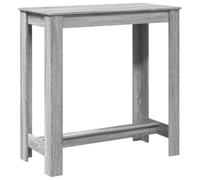 vidaXL Mesa Alta de Bar Madera ingeniería Gris Sonoma 102x50x103,5 cm, Mesa de Bar, mesita de Bar, Mesa Alta de Cocina, mesas de Bar, Mesa de Pub